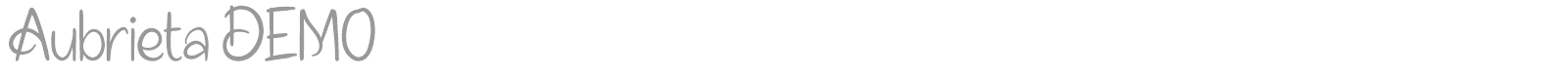 Aubrieta font preview